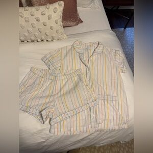 LAKE Pajamas Women’s Poplin Sunday Set in Macaron